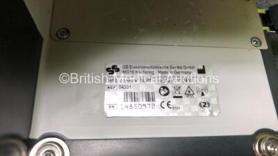GS Corpuls3 Slim Defibrillator Ref : 04301 with Corpuls Patient Box Ref : 04200 with Pacer, Oximetry, ECG-D, ECG-M, CO2, CPR, NIBP and Printer Options, 4 and 6 Lead ECG Leads, SPO2 Finger Sensor, Cuff and Hose, Paddle Lead, CO2 Cable, 3 x Batteries and Co - 11