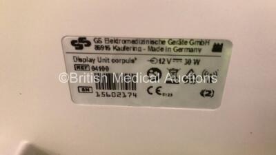 GS Corpuls3 Slim Defibrillator Ref : 04301 with Corpuls Patient Box Ref : 04200 with Pacer, Oximetry, ECG-D, ECG-M, CO2, CPR, NIBP and Printer Options, 4 and 6 Lead ECG Leads, SPO2 Finger Sensor, Cuff and Hose, Paddle Lead, CO2 Cable, 3 x Batteries and Co - 13