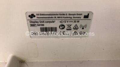 GS Corpuls3 Slim Defibrillator Ref : 04301 with Corpuls Patient Box Ref : 04200 with Pacer, Oximetry, ECG-D, ECG-M, CO2, CPR, NIBP and Printer Options, 4 and 6 Lead ECG Leads, SPO2 Finger Sensor, Hose, Paddle Lead, CO2 Cable, 3 x Batteries and Corpuls Dis - 13