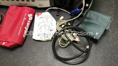 GS Corpuls3 Slim Defibrillator Ref : 04301 with Corpuls Patient Box Ref : 04200 with Pacer, Oximetry, ECG-D, ECG-M, CO2, CPR, NIBP and Printer Options, 4 and 6 Lead ECG Leads, SPO2 Finger Sensor, Cuff and Hose, Paddle Lead, CO2 Cable, 3 x Batteries and Co - 7