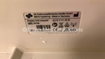 GS Corpuls3 Slim Defibrillator Ref : 04301 with Corpuls Patient Box Ref : 04200 with Pacer, Oximetry, ECG-D, ECG-M, CO2, CPR, NIBP and Printer Options, 4 and 6 Lead ECG Leads, SPO2 Finger Sensor, Cuff and Hose, Paddle Lead, CO2 Cable, 3 x Batteries and Co - 13