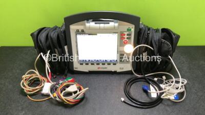 GS Corpuls3 Slim Defibrillator Ref : 04301 with Corpuls Patient Box Ref : 04200 with Pacer, Oximetry, ECG-D, ECG-M, CO2, CPR, NIBP and Printer Options, 4 and 6 Lead ECG Leads, SPO2 Finger Sensor, Hose, Paddle Lead, CO2 Cable, 3 x Batteries and Corpuls Dis