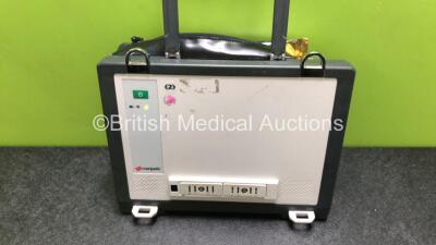 GS Corpuls3 Slim Defibrillator Ref : 04301 with Corpuls Patient Box Ref : 04200 with Pacer, Oximetry, ECG-D, ECG-M, CO2, CPR, NIBP and Printer Options, 4 and 6 Lead ECG Leads, SPO2 Finger Sensor, Hose, Paddle Lead, CO2 Cable, 3 x Batteries and Corpuls Dis - 10