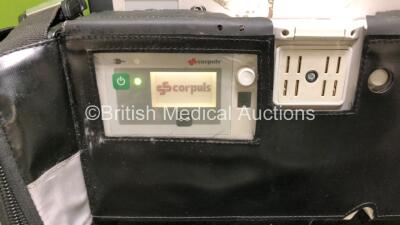 GS Corpuls3 Slim Defibrillator Ref : 04301 with Corpuls Patient Box Ref : 04200 with Pacer, Oximetry, ECG-D, ECG-M, CO2, CPR, NIBP and Printer Options, 4 and 6 Lead ECG Leads, SPO2 Finger Sensor, Hose, Paddle Lead, CO2 Cable, 3 x Batteries and Corpuls Dis - 11