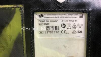 GS Corpuls3 Slim Defibrillator Ref : 04301 with Corpuls Patient Box Ref : 04200 with Pacer, Oximetry, ECG-D, ECG-M, CO2, CPR, NIBP and Printer Options, 4 and 6 Lead ECG Leads, SPO2 Finger Sensor, Hose, Paddle Lead, CO2 Cable, 3 x Batteries and Corpuls Dis - 13