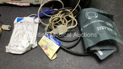 GS Corpuls3 Slim Defibrillator Ref : 04301 with Corpuls Patient Box Ref : 04200 with Pacer, Oximetry, ECG-D, ECG-M, CO2, CPR, NIBP and Printer Options, 4 and 6 Lead ECG Leads, SPO2 Finger Sensor, Cuff and Hose, Paddle Lead, CO2 Cable, 3 x Batteries and Co - 7