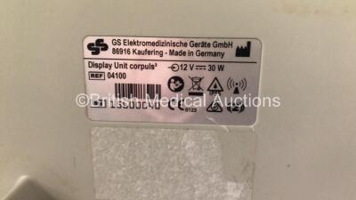 GS Corpuls3 Slim Defibrillator Ref : 04301 with Corpuls Patient Box Ref : 04200 with Pacer, Oximetry, ECG-D, ECG-M, CO2, CPR, NIBP and Printer Options, 4 and 6 Lead ECG Leads, SPO2 Finger Sensor, Cuff and Hose, Paddle Lead, CO2 Cable, 3 x Batteries and Co - 13