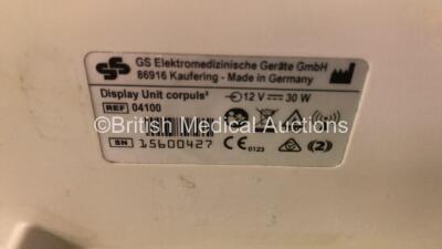 GS Corpuls3 Slim Defibrillator Ref : 04301 with Corpuls Patient Box Ref : 04200 with Pacer, Oximetry, ECG-D, ECG-M, CO2, CPR, NIBP and Printer Options, 4 and 6 Lead ECG Leads, SPO2 Finger Sensor, Cuff and Hose, Paddle Lead, CO2 Cable, 3 x Batteries and Co - 13