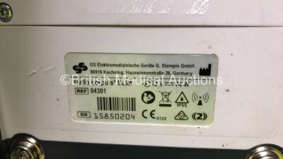 GS Corpuls3 Slim Defibrillator Ref : 04301 with Corpuls Patient Box Ref : 04200 with Pacer, Oximetry, ECG-D, ECG-M, CO2, CPR, NIBP and Printer Options, 4 and 6 Lead ECG Leads, SPO2 Finger Sensor, NIBP Cuff and Hose, Paddle Lead, CO2 Cable, 3 x Batteries a - 12