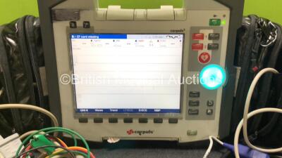 GS Corpuls3 Slim Defibrillator Ref : 04301 with Corpuls Patient Box Ref : 04200 with Pacer, Oximetry, ECG-D, ECG-M, CO2, CPR, NIBP and Printer Options, 4 and 6 Lead ECG Leads, SPO2 Finger Sensor, Hose, Paddle Lead, CO2 Cable, 3 x Batteries and Corpuls Dis - 2