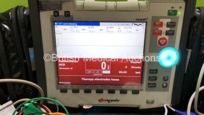 GS Corpuls3 Slim Defibrillator Ref : 04301 with Corpuls Patient Box Ref : 04200 with Pacer, Oximetry, ECG-D, ECG-M, CO2, CPR, NIBP and Printer Options, 4 and 6 Lead ECG Leads, SPO2 Finger Sensor, Hose, Paddle Lead, CO2 Cable, 3 x Batteries and Corpuls Dis - 4