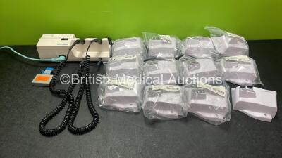 Mixed Lot Including 1 x Welch Allyn 767 Series Wall Mounted Otoscope / Ophthalmoscope with 2 x Attachments (Powers Up) 1 x i-Stat Electronic Simulator and 12 x Welch Allyn Assy Wall Holders