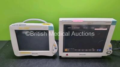 Job Lot Including 1 x Philips IntelliVue MP70 Patient Monitor (Powers Up) and 1 x Philips IntelliVue MP50 Patient Monitor (Draws Power, Loose Casing)