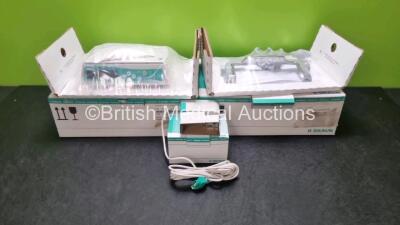 B.Braun Infusomat Space Infusion Pump with 1 x Pole Clamp and 1 x Power Supply * Complete Set * * Mfd 2019 * (Brand New In Box) *Stock Photo*