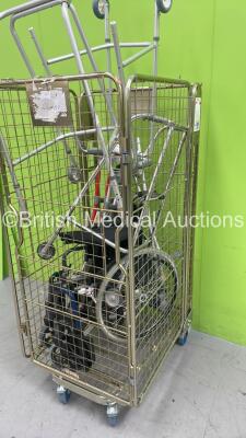 Mixed Cage Including Zimmer Frames and Crutches (Cage Not Included) - 2