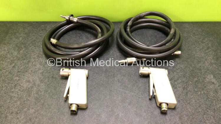 2 x MicroAire Pulse Lavage 4740 Handpieces with 2 x Hoses