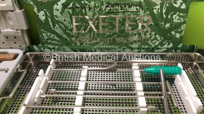 Job Lot Including 1 x Biomet The Oxford Knee Instrument Set in Tray and 1 x Stryker Howmedica Exeter Hip System Set in Tray *Incomplete - See Photos* - 5