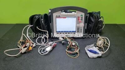 GS Corpuls3 Slim Defibrillator Ref : 04301 (Powers Up) with Corpuls Patient Box Ref : 04200 (Powers Up) with Pacer, Oximetry, ECG-D, ECG-M, CO2, CPR, NIBP and Printer Options, 4 and 6 Lead ECG Leads, SPO2 Finger Sensor, Hose, Paddle Lead, CO2 Cable, 3 x B