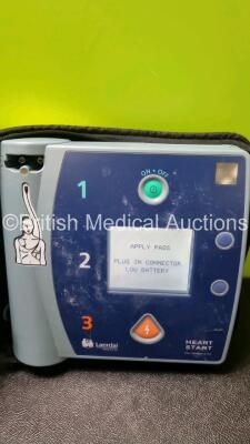 3 x Laerdal Heartstart FR2+ Defibrillators (All Power Up with Stock Batteries, Batteries Not Included) In Carry Cases - 2