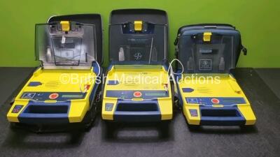 Job Lot Including 1 x Cardiac Science Powerheart AED G3 Automated External Defibrillator in Carry Case and 2 x Cardiac Science AED Trainers In Carry Case with 1 x Remote (All Power Up with Stock Batteries, Batteries Not Included)