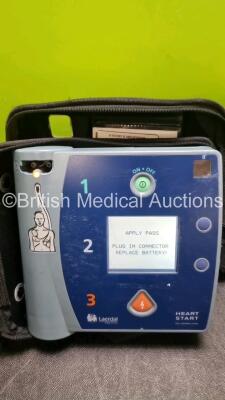 3 x Laerdal Heartstart FR2+ Defibrillators (All Power Up with Stock Batteries, Batteries Not Included) In Carry Cases - 4