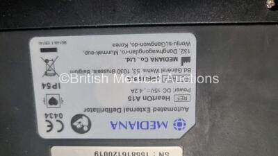 Job Lot Including 1 x Mediana Ref A15M-G4-0EH AED Defibrillator (Powers Up) 1 x Cardiac Science Responder Automated External Defibrillator In Carry Case (Powers Up with Stock Battery, Battery Not Included) and 1 x CU Medical Systems NF1200 Defibrillator I - 5