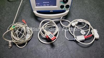 Zoll R Series ALS Defibrillator (Powers Up) Including Pacer, ECG, SpO2 and Printer Options with 1 x Battery, 1 x SpO2 Finger Sensor, 1 x Paddle Lead and 1 x 3 Lead ECG Lead *SN AF12E22458* - 4