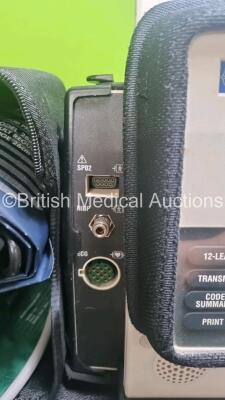 Job Lot Including 1 x Medtronic Lifepak 12 Biphasic Defibrillator / Monitor (Powers Up and Passes Self Test) Including Pacer, ECG, SpO2 and NIBP Options with 2 x Batteries, 1 x BP Cuff, 1 x BP Hose , 1 x Paddle Lead, 1 x 4 Lead ECG Lead in Carry Case an - 5