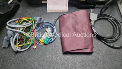 Job Lot Including 1 x Medtronic Lifepak 12 Biphasic Defibrillator / Monitor (Powers Up and Passes Self Test) Including Pacer, ECG, SpO2 and NIBP Options with 2 x Batteries, 1 x BP Cuff, 1 x BP Hose , 1 x Paddle Lead, 1 x 4 Lead ECG Lead in Carry Case an - 6