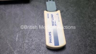 Philips Heartstart XL+ Defibrillator Including ECG and Printer Options with 1 x Paddle Lead, 1 x M3725A Test Load,1 x 3 Lead ECG Lead and 1 x Battery - 3