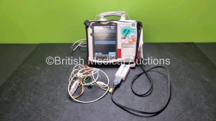 Philips Heartstart MRx Defibrillator (Powers Up) Including Pacer, ECG, Temp, SpO2, NIBP, CO2 and Printer Options with 1 x Philips 3 Lead ECG Lead , 1 x Philips M3725A Test Load, 1 x Paddle Lead, 1 x M3538A Battery and 1 x Philips M3539A Module