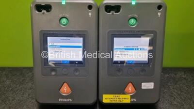 2 x Philips Heartstart FR3 Defibrillators (Both Power Up with Stock Battery, Stock Battery Not Included) In Carry Cases *SN C12F00389 / C12F00629* - 5