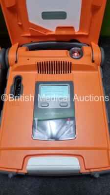 2 x Cardiac Science Powerheart G5 Defibrillators *Mfd 2019 / 2020* Ref G5S-02P0 / G5A-02P0 (Both Power Up With Stock Battery, Stock Battery Not Included *SN D00000188181 / D00000177031* - 2