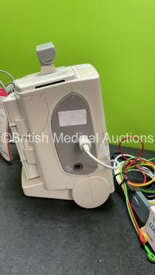 Philips Heartstart MRx Defibrillator Including Pacer, ECG and Printer Options with 1 x 3 Lead ECG Lead, 1 x Paddle Lead, 1 x M3539A Module, 1 x M3538A Battery and 1 x Philips M3725A Test Load (Powers Up with Device Error-See Photo) - 5