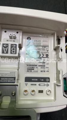 Philips Heartstart MRx Defibrillator Including Pacer, ECG and Printer Options with 1 x 3 Lead ECG Lead, 1 x Paddle Lead, 1 x M3539A Module, 1 x M3538A Battery and 1 x Philips M3725A Test Load (Powers Up) - 6