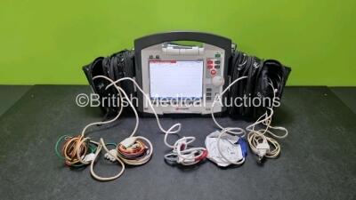 GS Corpuls3 Slim Defibrillator Ref : 04301 (Powers Up) with Corpuls Patient Box Ref : 04200 (Powers Up) with Pacer, Oximetry, ECG-D, ECG-M, CO2, CPR, NIBP and Printer Options, 4 and 6 Lead ECG Leads, SPO2 Finger Sensor, Hose, Paddle Lead, CO2 Cable, 3 x B