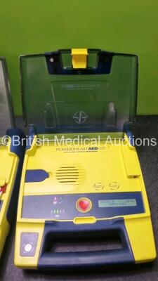 3 x Cardiac Science Powerheart AED G3 Automated External Defibrillators (All Power Up with Stock Batteries, Batteries Not Included) - 2