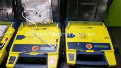 4 x Cardiac Science Powerheart AED G3 Automated External Defibrillators (All Power Up with Stock Batteries, Batteries Not Included) In Carry Case with 1 x Ambu Res Cue Face Mask - 2