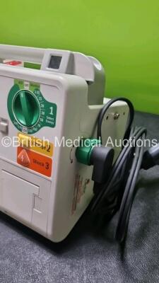 2 x Philips Heartstart XL+ Defibrillators (Both Power Up) Including ECG and Printer Options with 2 x ECG Lead and 2 x Paddle Leads - 4