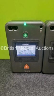 2 x Philips Heartstart FR3 Defibrillators (Both Power Up with Stock Battery Stock Battery Not Included) - 3