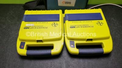 2 x Powerheart AED Automated External Defibrillators (Untested Due to No Battery) - 4