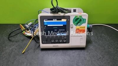 Philips Heartstart XL+ Defibrillator (Powers Up) Including Pacer, ECG, SpO2 and Printer Options with 1 x 3 Lead ECG Lead, 1 x Paddle Lead, 1 x SpO2 Finger Sensor and 1 x Battery *SN US91202229*