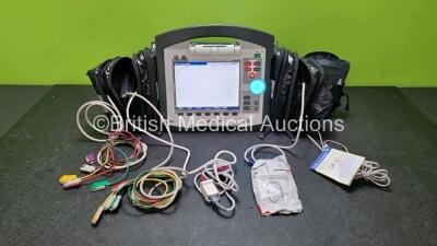 GS Corpuls3 Slim Defibrillator Ref : 04301 (Powers Up) with Corpuls Patient Box Ref : 04200 (Powers Up) with Pacer, Oximetry, ECG-D, ECG-M, CO2, CPR, NIBP and Printer Options, 4 and 6 Lead ECG Leads, SPO2 Finger Sensor, Hose, Paddle Lead, CO2 Cable, 3 x B