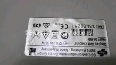 GS Corpuls3 Slim Defibrillator Ref : 04301 (Powers Up) with Corpuls Patient Box Ref : 04200 (Powers Up) with Pacer, Oximetry, ECG-D, ECG-M, CO2, CPR, NIBP and Printer Options, 4 and 6 Lead ECG Leads, SPO2 Finger Sensor, Hose, Paddle Lead, CO2 Cable, 3 x B - 10