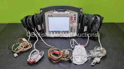 GS Corpuls3 Slim Defibrillator Ref : 04301 (Powers Up) with Corpuls Patient Box Ref : 04200 (Powers Up) with Pacer, Oximetry, ECG-D, ECG-M, CO2, CPR, NIBP and Printer Options, 4 and 6 Lead ECG Leads, SPO2 Finger Sensor, Hose, Paddle Lead, CO2 Cable, 3 x B