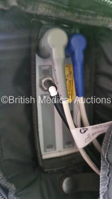 GS Corpuls3 Slim Defibrillator Ref : 04301 (Powers Up) with Corpuls Patient Box Ref : 04200 (Powers Up) with Pacer, Oximetry, ECG-D, ECG-M, CO2, CPR, NIBP and Printer Options, 4 and 6 Lead ECG Leads, SPO2 Finger Sensor, Hose, Paddle Lead, CO2 Cable, 3 x B - 4