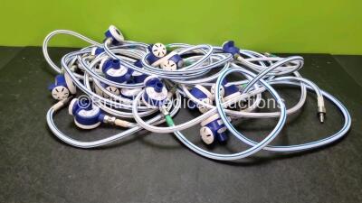 12 x Entonox Hoses and 3 x Spare Valves