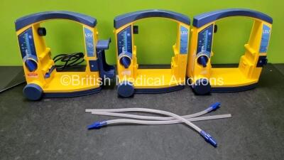 3 x LSU Laerdal Suction Units (All Power Up) with 3 x Batteries and 3 x Hoses