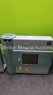 Job Lot Including 2 x Heartstream FR Defibrillators and 1 x Hewlett Packard FR Defibrilator (Untesed Due to Suspected Flat Battery) with 1 x Battery - 3