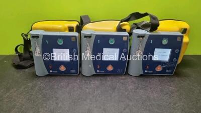 3 x Laerdal Heartstart FR2+ Defibrillators (All Power Up) In Carry Case 1 x Philips M3863A Battery *Install Before 2020*